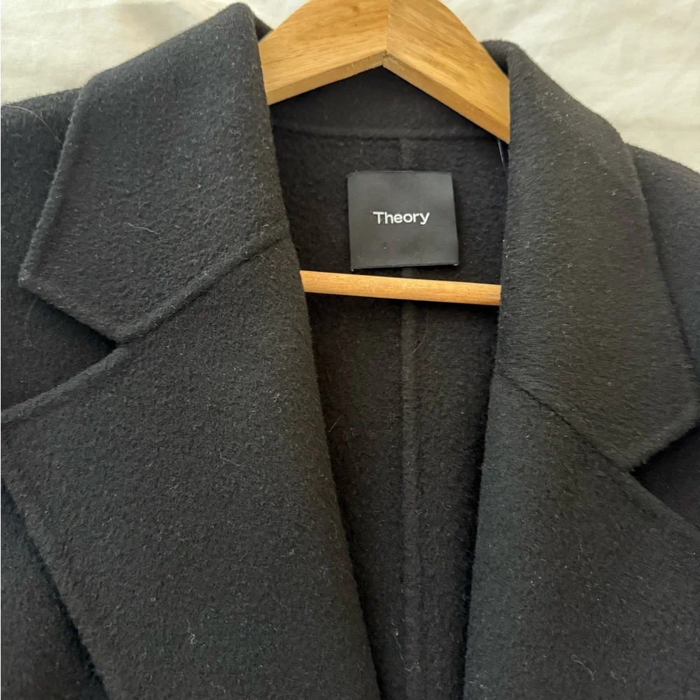 Theory Wool Robe Coat - Picture 3 of 4